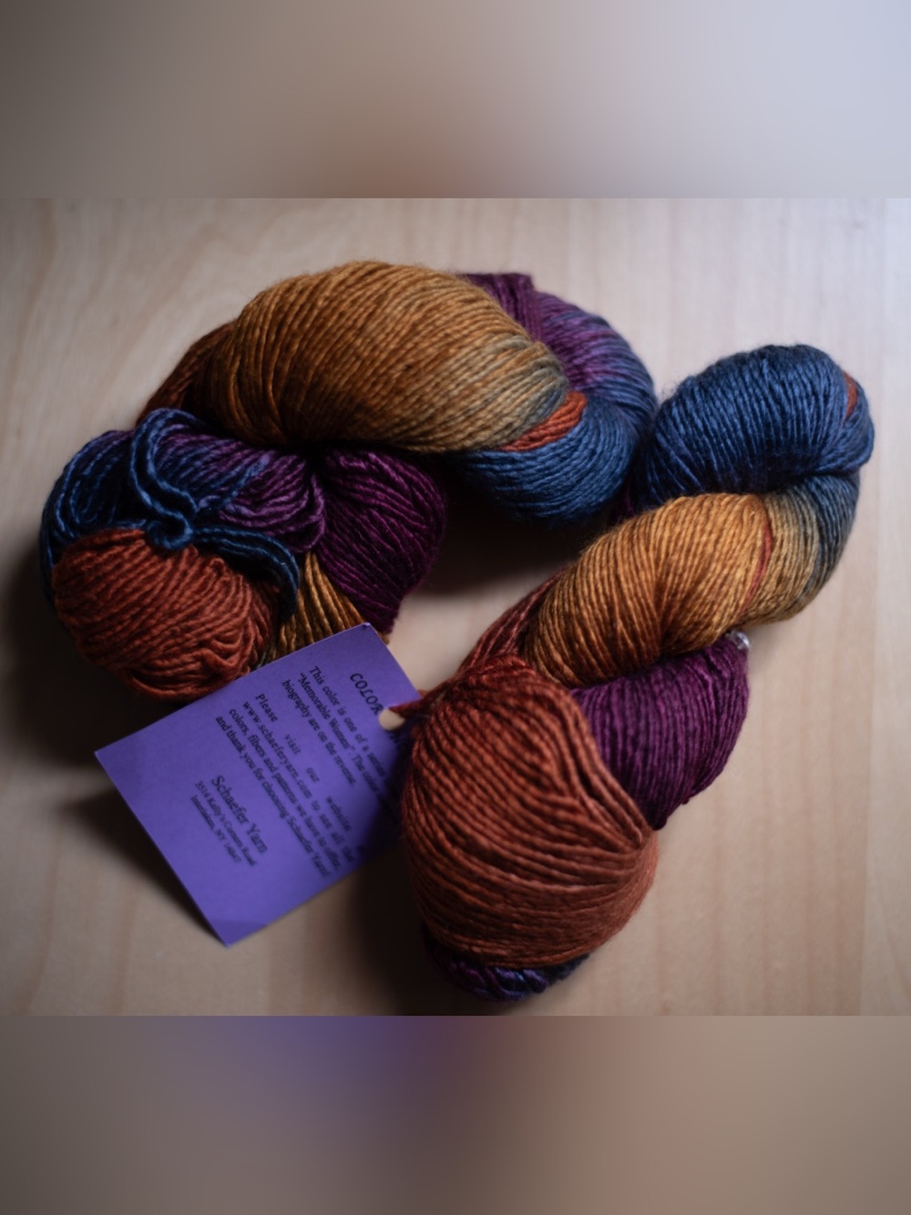 Schaefer Hand Dyed Yarn- Helene (50% Wool 50% Silk)- Elena Piscopia - Lot Of 2